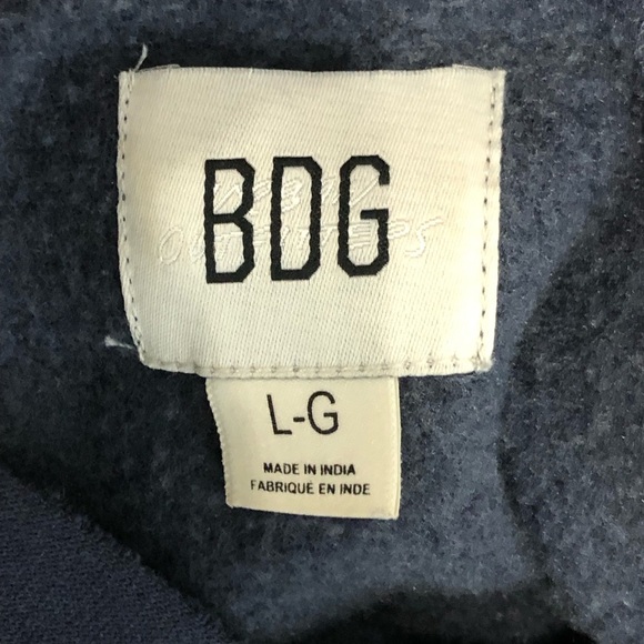 BDG Ryder State Of Mind Navy blue, hooded sweatshirt - Picture 9 of 15